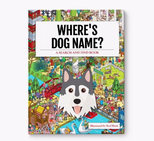 Personalised Where's {dogsName} Book